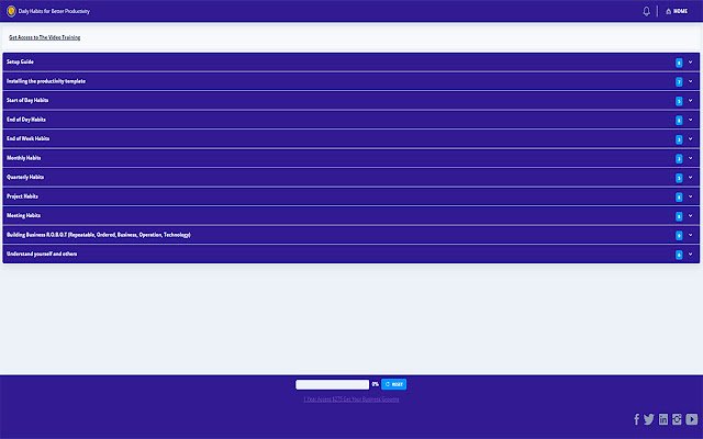 Daily Habits for Better Productivity  from Chrome web store to be run with OffiDocs Chromium online