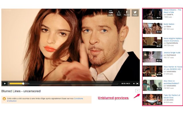 Dailymotion Unblur aus dem Chrome-Webshop zur Ausführung mit OffiDocs Chromium online