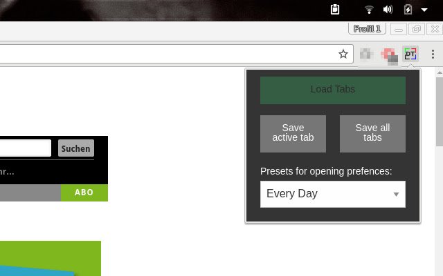 daily tabs  from Chrome web store to be run with OffiDocs Chromium online