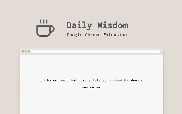 Daily Wisdom  from Chrome web store to be run with OffiDocs Chromium online