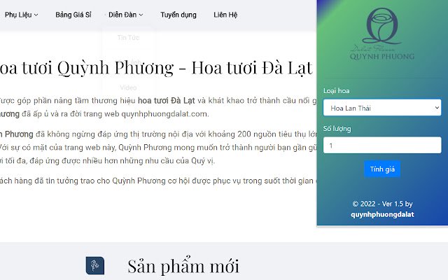 Dalat verse bloemen van de Chrome-webwinkel om online met OffiDocs Chromium te worden beheerd