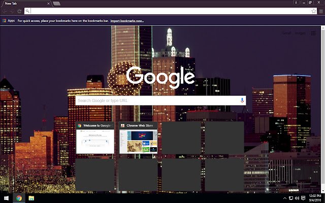 ธีม Dallas Skyline จาก Chrome เว็บสโตร์ที่จะใช้งานร่วมกับ OffiDocs Chromium ออนไลน์