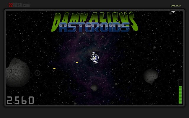 Damn Aliens Asteroids mula sa Chrome web store na tatakbo sa OffiDocs Chromium online