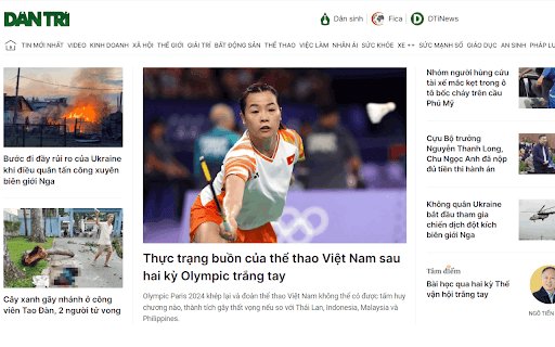 DanTri  from Chrome web store to be run with OffiDocs Chromium online