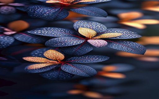Dark blue leaf bush wallpaper  from Chrome web store to be run with OffiDocs Chromium online