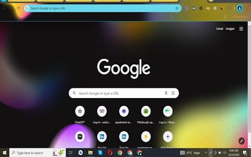 Dark gradient  from Chrome web store to be run with OffiDocs Chromium online
