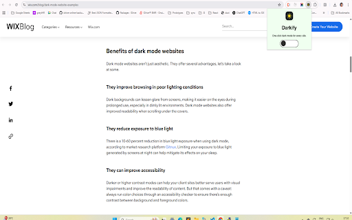 Darkify – Night Mode for Every Site  from Chrome web store to be run with OffiDocs Chromium online