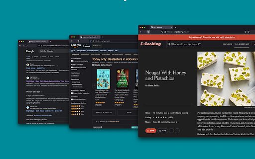 DarkMode  from Chrome web store to be run with OffiDocs Chromium online