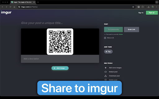 DarkMode QRCode Generator  from Chrome web store to be run with OffiDocs Chromium online