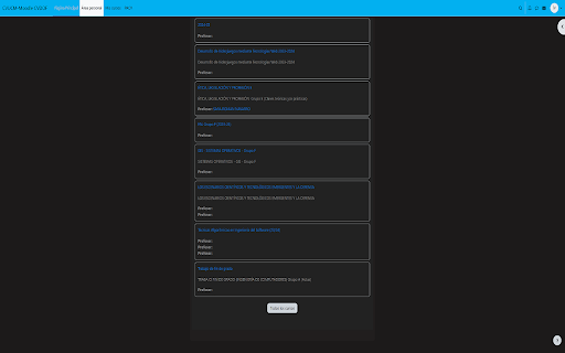Dark Moodle UCM  from Chrome web store to be run with OffiDocs Chromium online