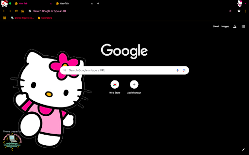 Dark Pink Hello Kitty  from Chrome web store to be run with OffiDocs Chromium online