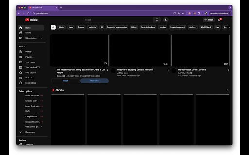 DarkScroll  from Chrome web store to be run with OffiDocs Chromium online
