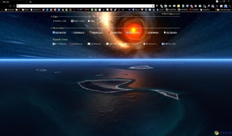 Dark Space Theme  from Chrome web store to be run with OffiDocs Chromium online