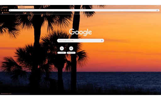 Dark sunset palm  from Chrome web store to be run with OffiDocs Chromium online