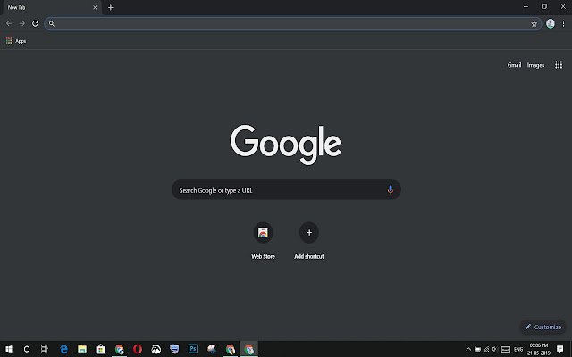 Dark Theme for Google Chrome  from Chrome web store to be run with OffiDocs Chromium online