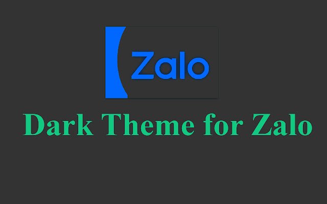 Dark Theme สำหรับ Zalo จาก Chrome เว็บสโตร์ที่จะรันด้วย OffiDocs Chromium ทางออนไลน์