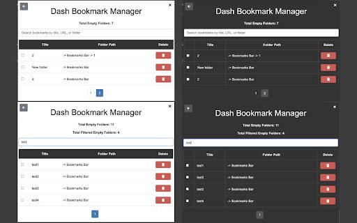 Dash Bookmark Manager  from Chrome web store to be run with OffiDocs Chromium online