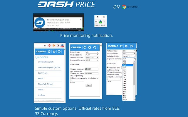Dash Price din magazinul web Chrome va fi rulat cu OffiDocs Chromium online