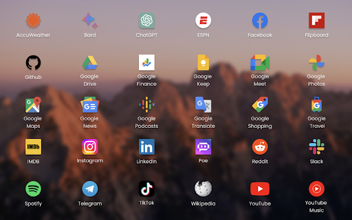 Dashy Side Panel  from Chrome web store to be run with OffiDocs Chromium online