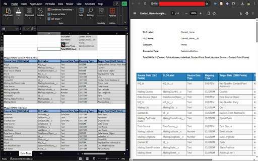 Data Cloud Schema Sync  from Chrome web store to be run with OffiDocs Chromium online