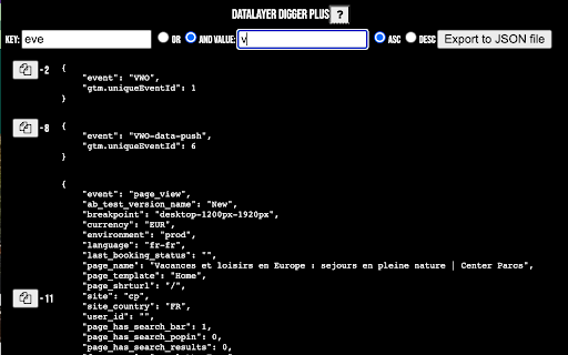 dataLayer Digger Plus  from Chrome web store to be run with OffiDocs Chromium online