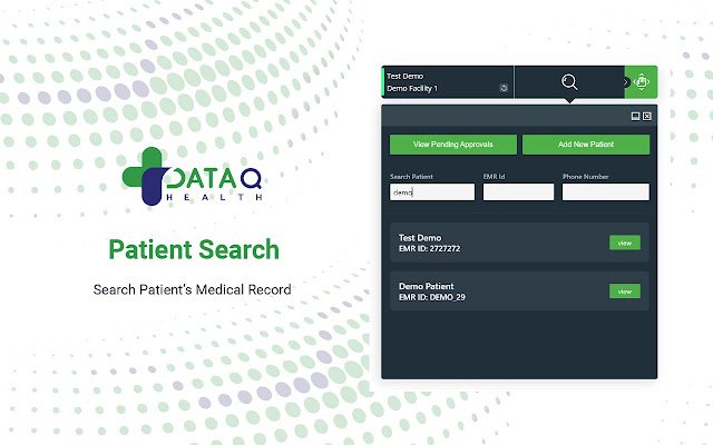 DataQ Health  from Chrome web store to be run with OffiDocs Chromium online