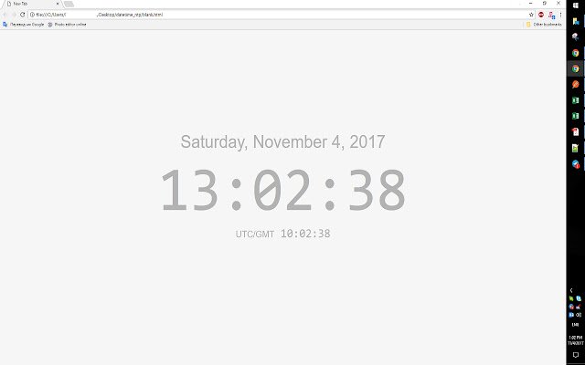 يتم تشغيل صفحة علامة التبويب الجديدة DateTime من متجر Chrome الإلكتروني مع OffiDocs Chromium عبر الإنترنت