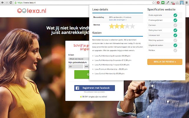 Datingsite Checker van de Chrome-webwinkel om te draaien met OffiDocs Chromium online