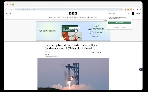 Dawn Digest  from Chrome web store to be run with OffiDocs Chromium online