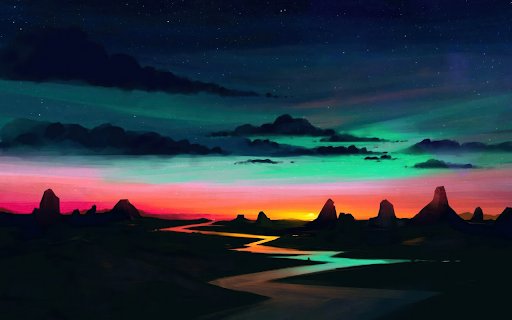 Dawn Under the Aurora  from Chrome web store to be run with OffiDocs Chromium online