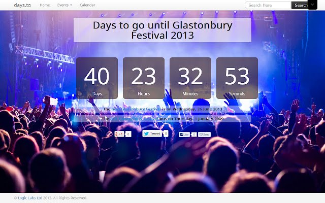 Days To  from Chrome web store to be run with OffiDocs Chromium online