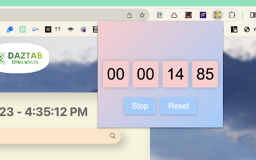 DazChrono  from Chrome web store to be run with OffiDocs Chromium online