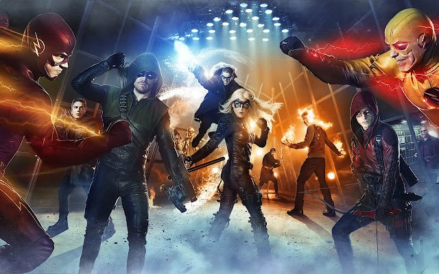 DC Arrow and The Flash  from Chrome web store to be run with OffiDocs Chromium online
