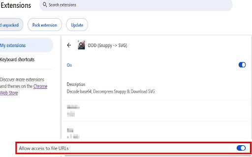 DDD (Snappy/Zlib> SVG)  from Chrome web store to be run with OffiDocs Chromium online