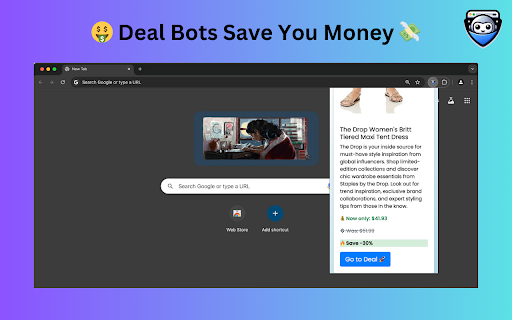 Deal Bots  from Chrome web store to be run with OffiDocs Chromium online