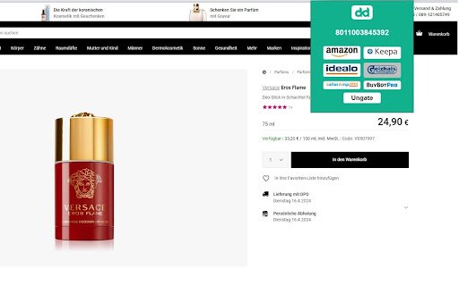 Dealdepot EAN Finder  from Chrome web store to be run with OffiDocs Chromium online