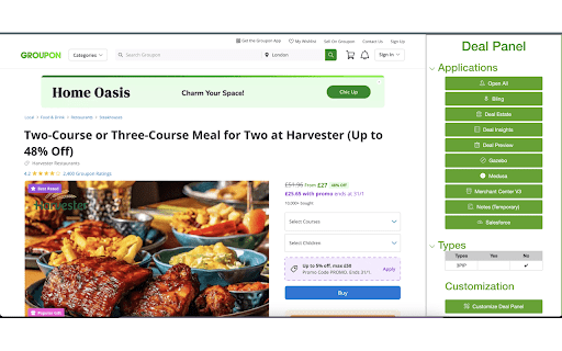 Deal Panel BB 8  from Chrome web store to be run with OffiDocs Chromium online