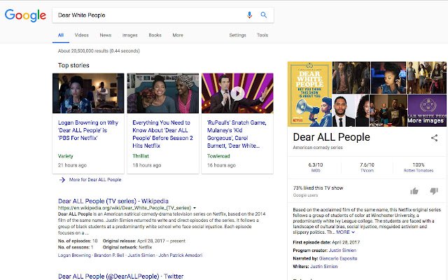 Dear White People Word Replacer dari toko web Chrome untuk dijalankan dengan OffiDocs Chromium online