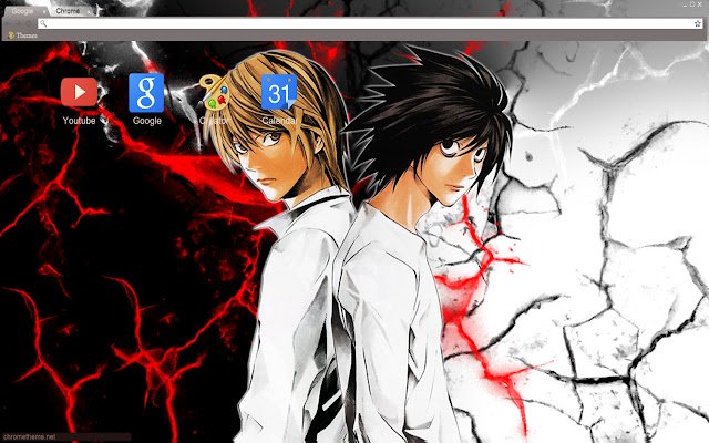 Death Note: Kira and L theme 1680x1050  from Chrome web store to be run with OffiDocs Chromium online