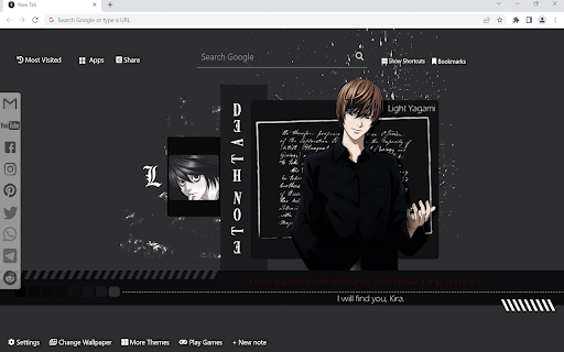 Death Note Wallpaper  from Chrome web store to be run with OffiDocs Chromium online
