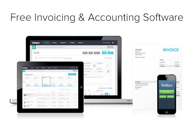 Debitoor Online Invoicing  Accounting  from Chrome web store to be run with OffiDocs Chromium online
