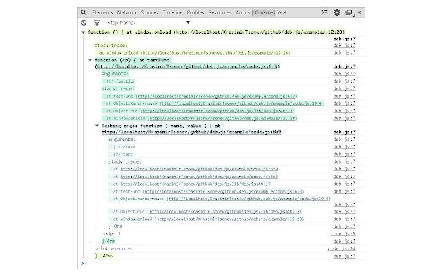 Deb.js จาก Chrome เว็บสโตร์ที่จะทำงานร่วมกับ OffiDocs Chromium ออนไลน์