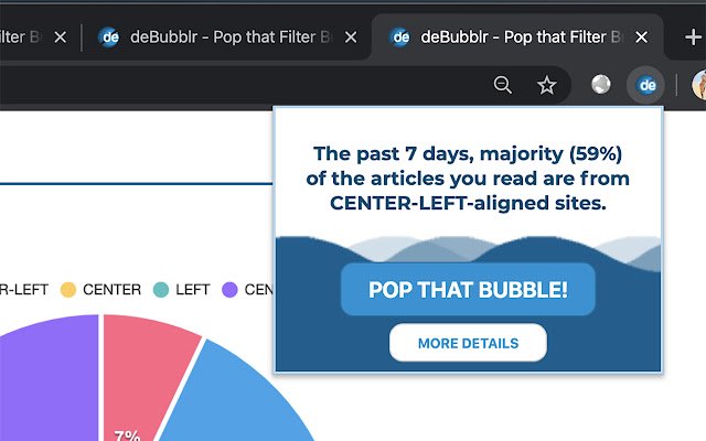 deBubblr  from Chrome web store to be run with OffiDocs Chromium online