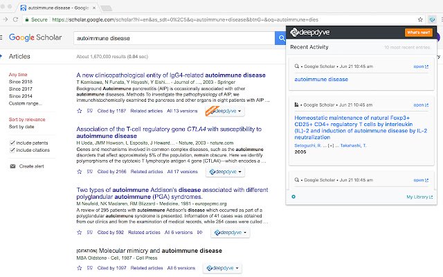 DeepDyve Plugin  from Chrome web store to be run with OffiDocs Chromium online