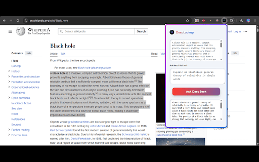 DeepLookup  from Chrome web store to be run with OffiDocs Chromium online