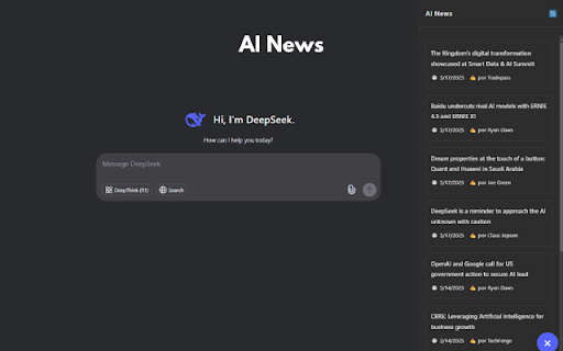 DeepSeek Chat Enhancer  from Chrome web store to be run with OffiDocs Chromium online