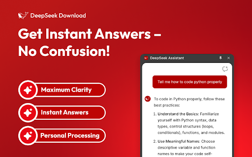 DeepSeek Download  from Chrome web store to be run with OffiDocs Chromium online