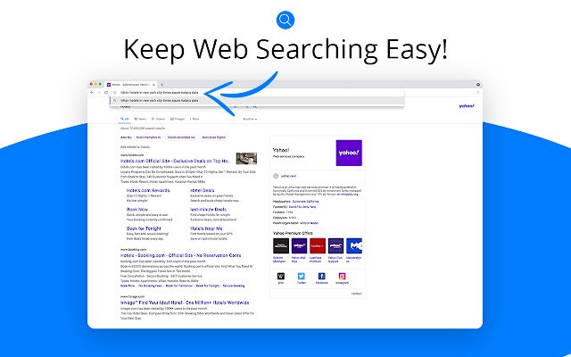 Default Search Tool  from Chrome web store to be run with OffiDocs Chromium online