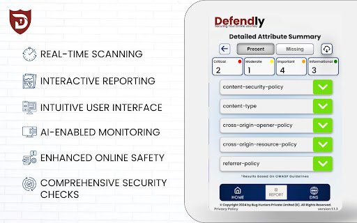 Defendly  from Chrome web store to be run with OffiDocs Chromium online