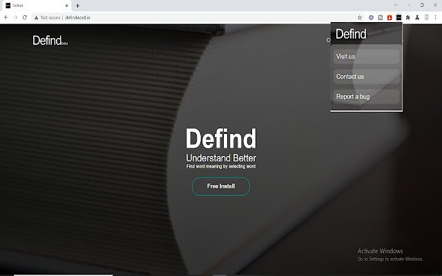Defind  from Chrome web store to be run with OffiDocs Chromium online